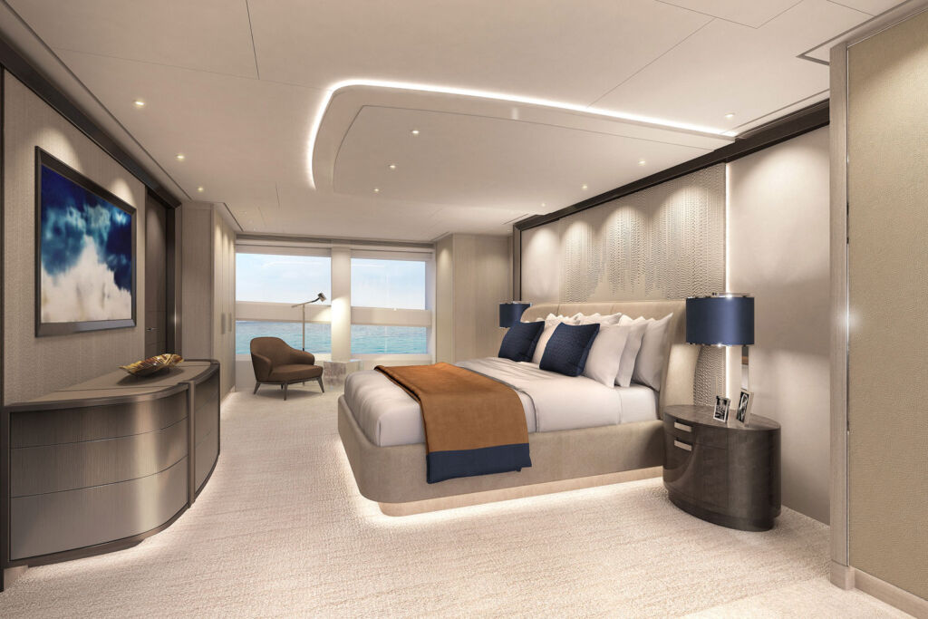 It's Smooth Sailing So Far For Heesen Yachts' Project Akira 14 Inside one of the luxurious bedroom suites