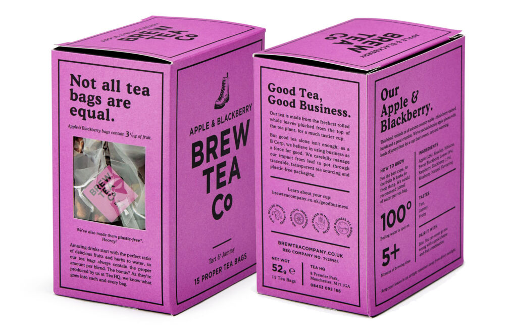 Brew Tea Co Apple & Blackberry tea bags
