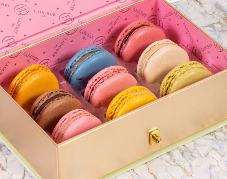 Maison Ladurée and Olympia Le-Tan's Luxury Macaron Presentation Box