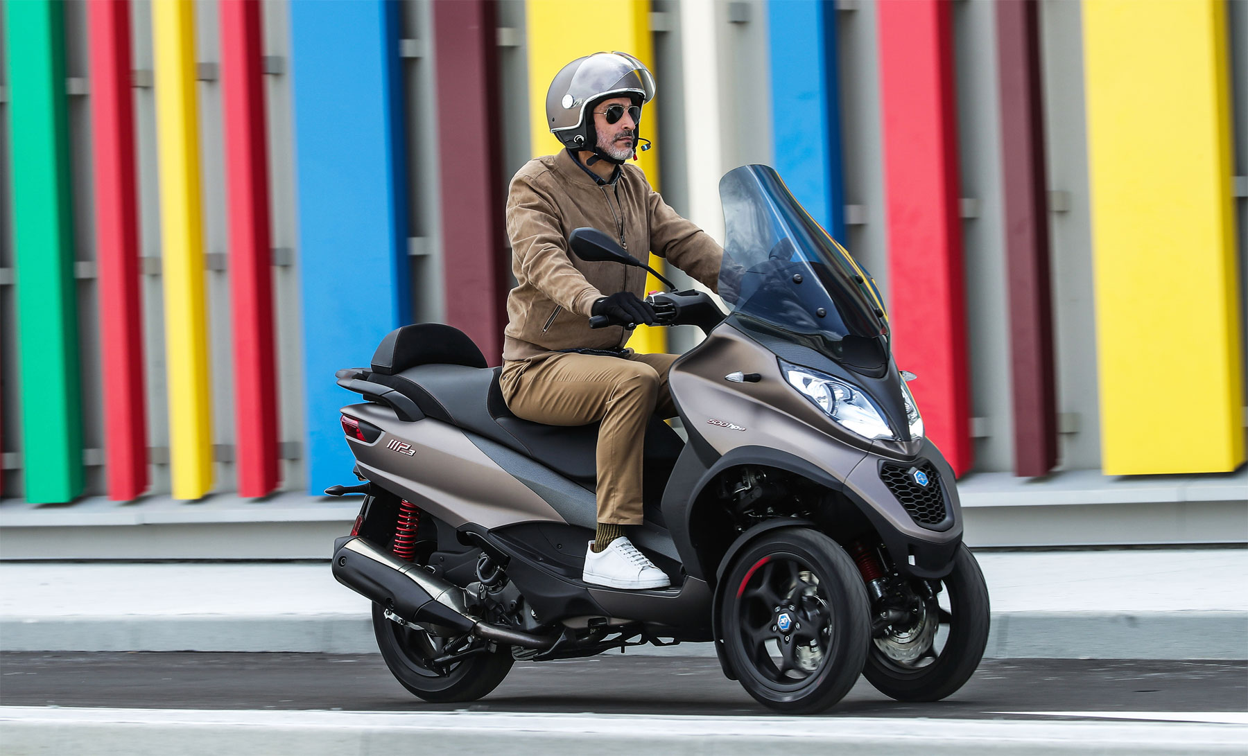 The Piaggio MP3 Sport Advanced 500 Three Wheel Scooter Ticks All