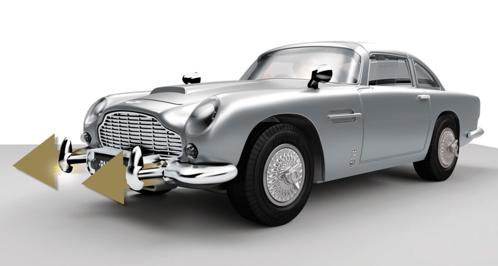 Image showing the DB5's extendable front bumper