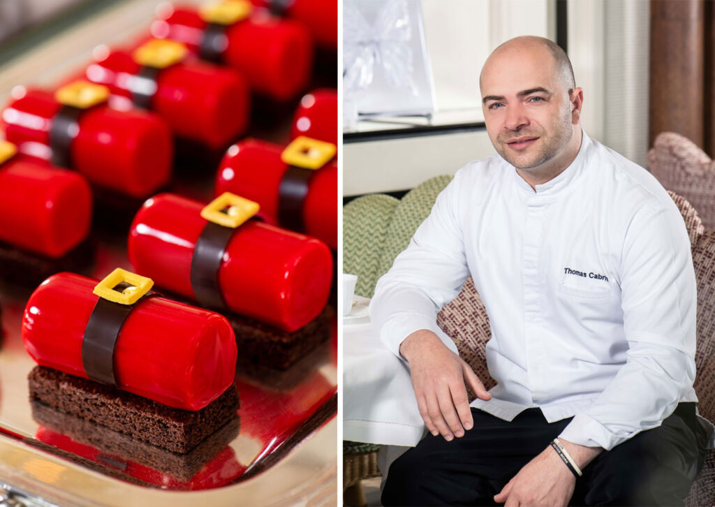 Chef Thomas Cabrit cakes at the Butterfly Patisserie