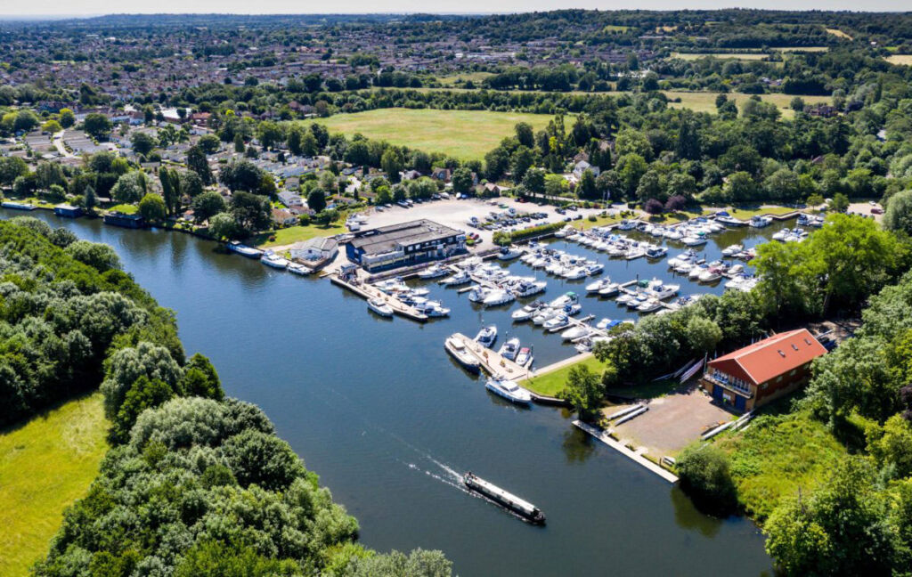 The groups Windsor marina seen from above