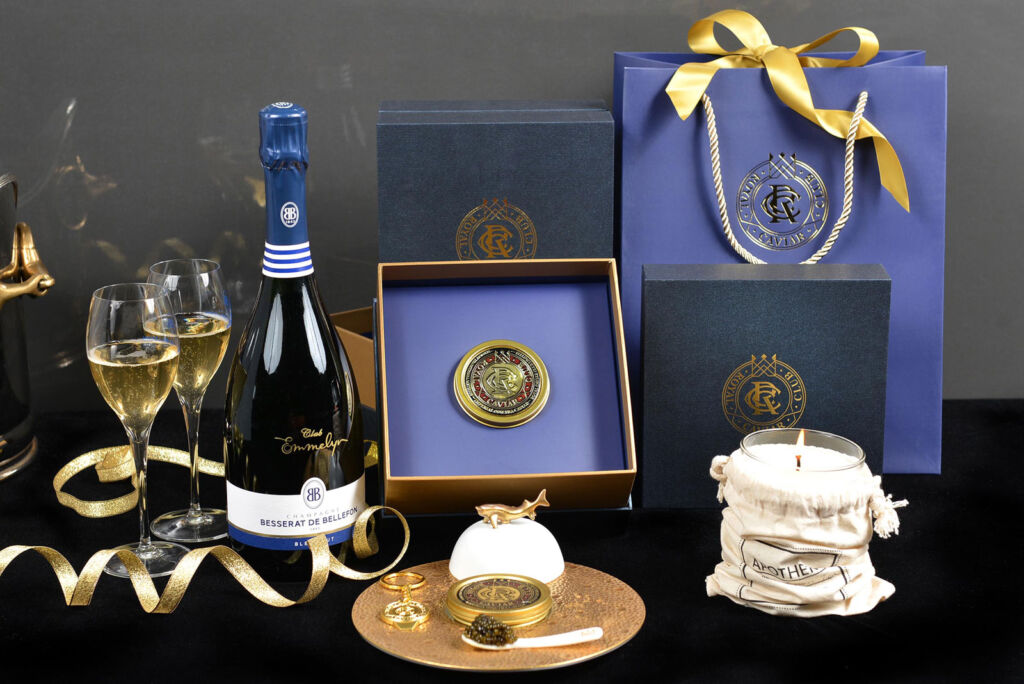 The Royal Caviar Club caviar and champagne dreams hamper