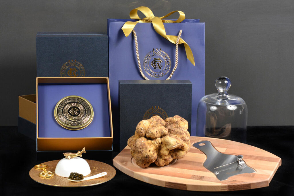 One of the festive hampers with truffle