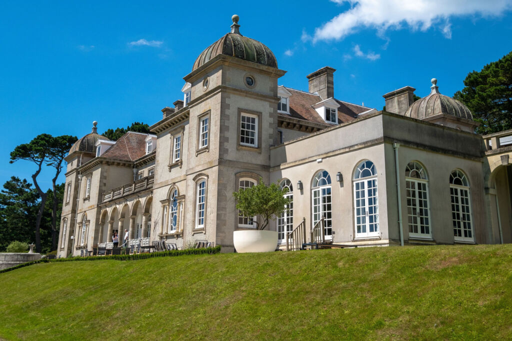 The beautiful exterior of Fowey Hall in Cornwall