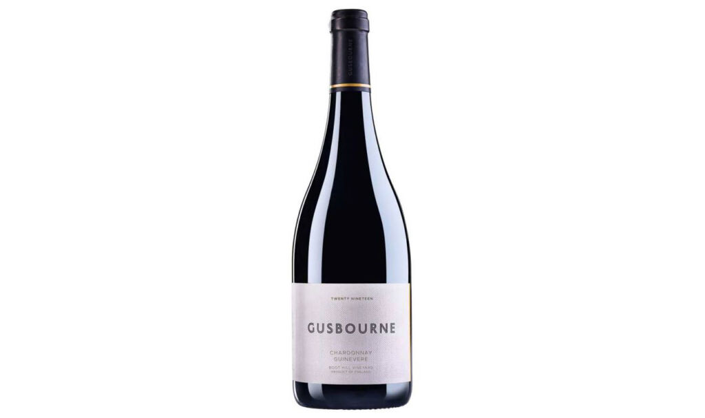A bottle of Gusbourne Guinevere Chardonnay 2019