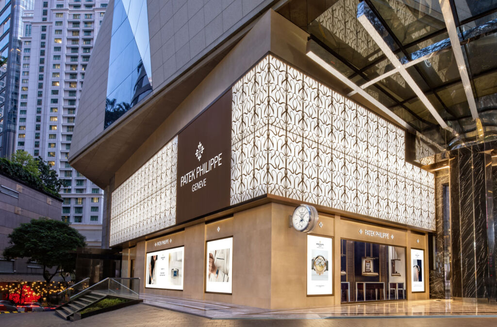 The exterior of the Patek Philippe boutique at the JW Marriott Hotel Kuala Lumpur