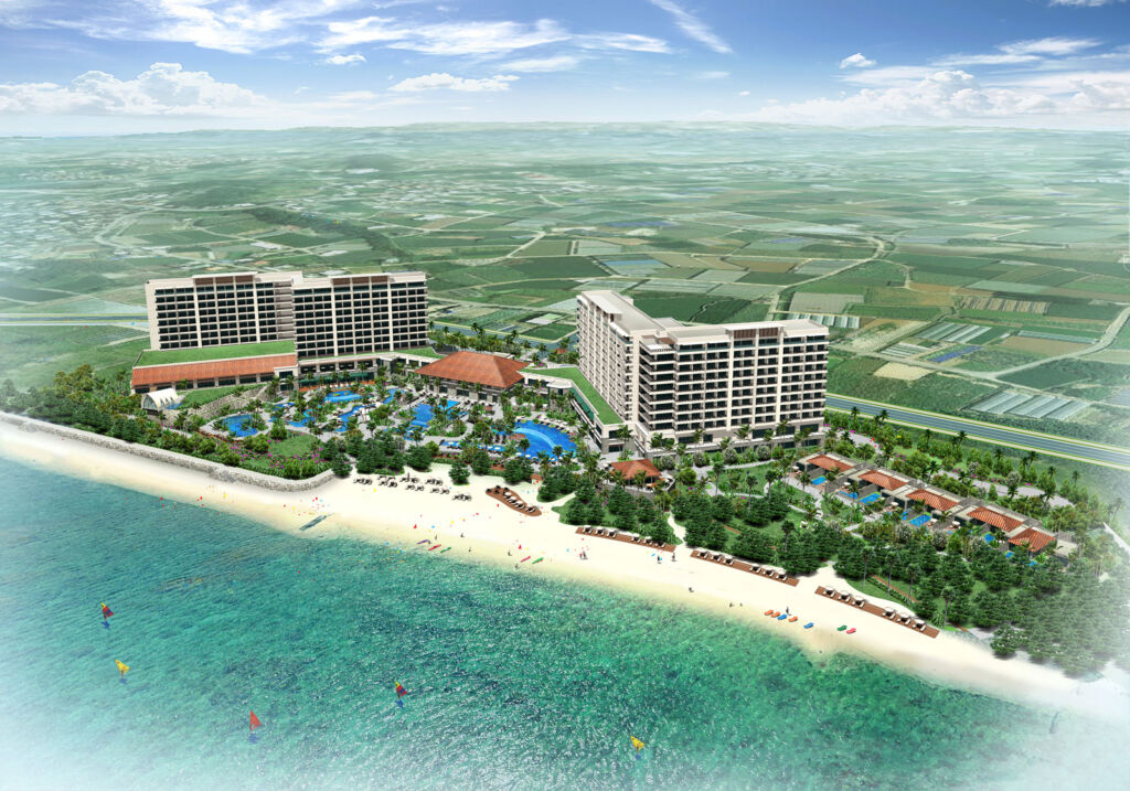 A rendering of what the Ryukyu Hotel & Resort Nashiro Beach will look like once completed