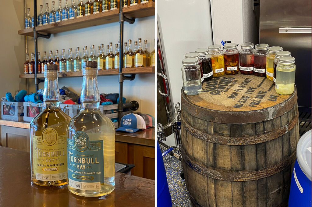 Some of the delights on offer at Sugar Works Distillery