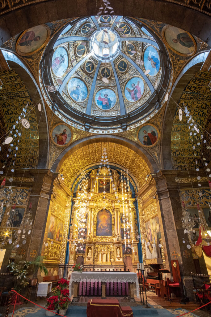 A view of the incredible artwork inside the monastery