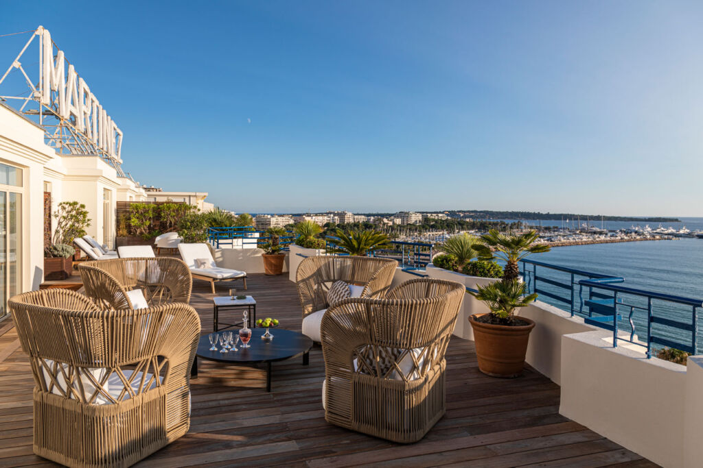 The rooftop views from the Isabelle Huppert penthouse