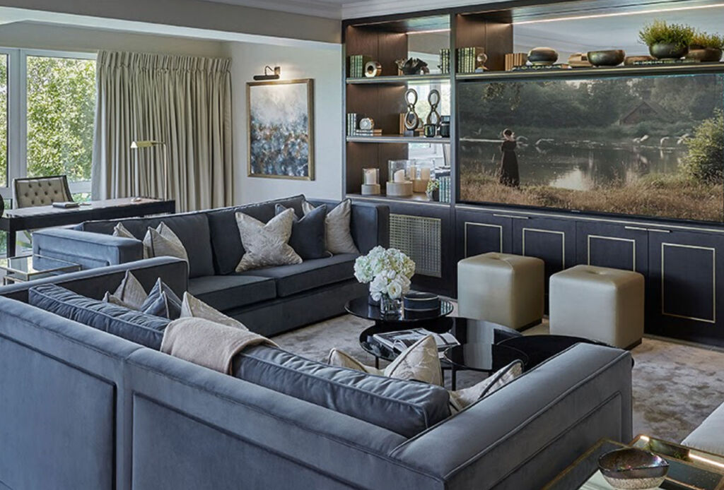 The interior of a high end project in London furnished by the company