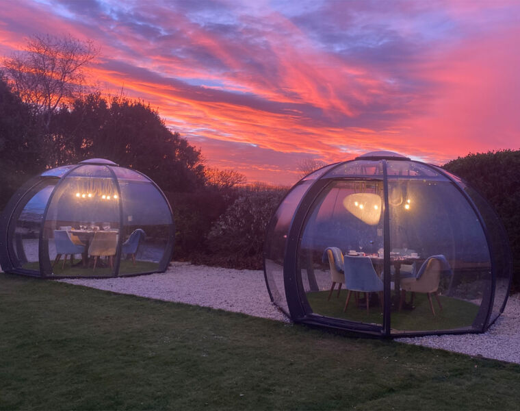Seaham Hall's New Sunken Fire Pits, Glass Domes and Fondue Feasts