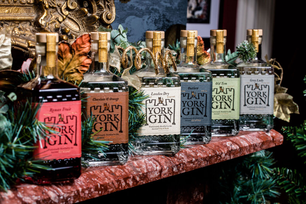 The six gins made at the York Distillery