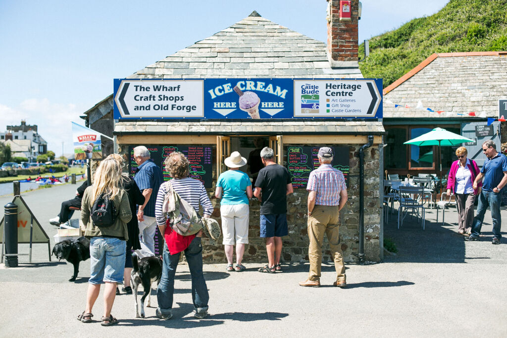 An Ice cream stall in Bude Corwall