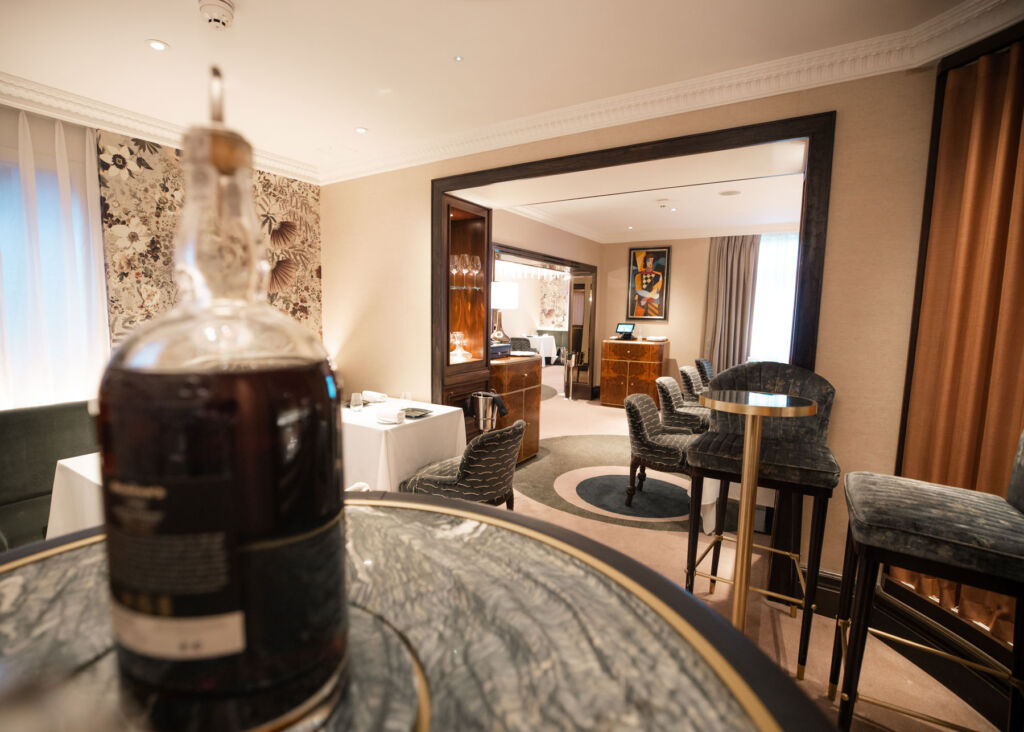 Inside one of the luxury suites at the St. James's Hotel & Club