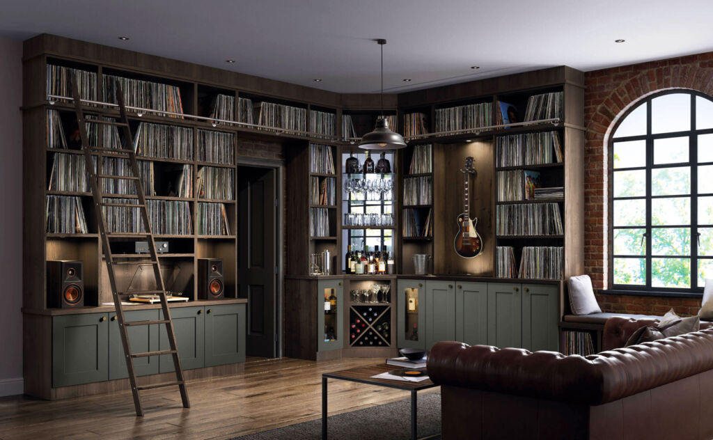 An extraordinary vinyl room made by Neville Johnson
