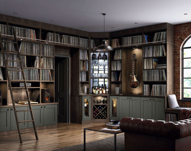 An extraordinary vinyl room made by Neville Johnson