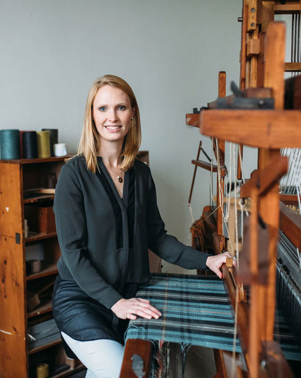 The expert weaver Araminta Campbell
