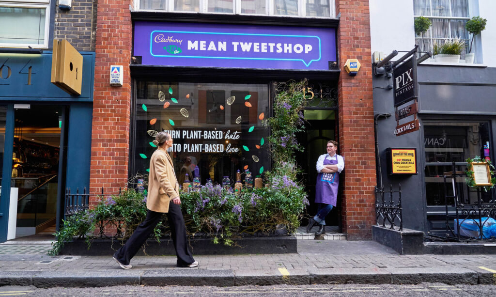 The Mean Tweetshop Opens and is Stocked Entirely with Cadbury Plant Bars