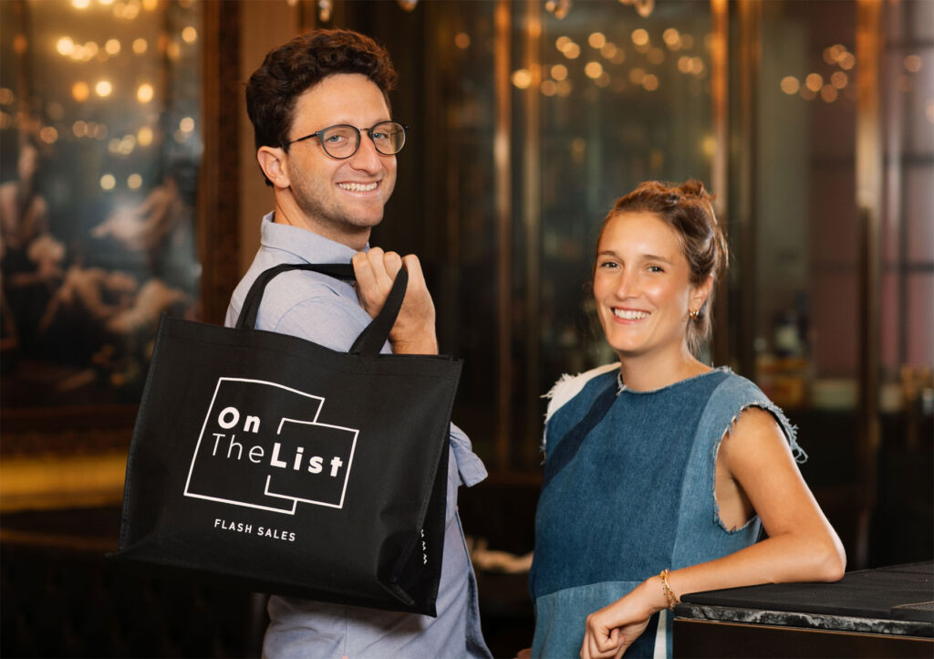 Diego and Delphine, the co-founders of the Flash Sale online platform