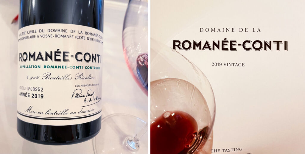 Domaine de la Romanée-Conti 2019 Vintage tasting in London