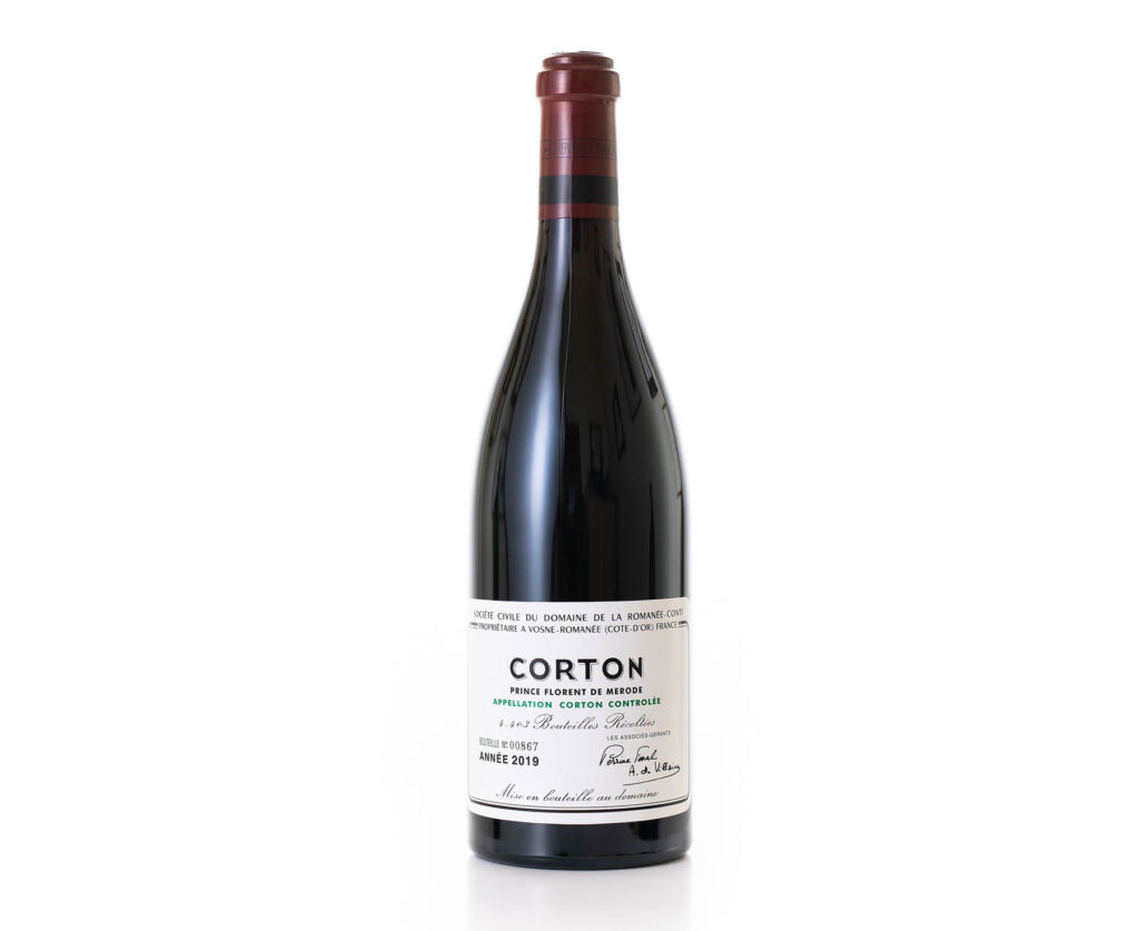 A bottle of the Domaine de la Romanée-Conti, Corton, 2019