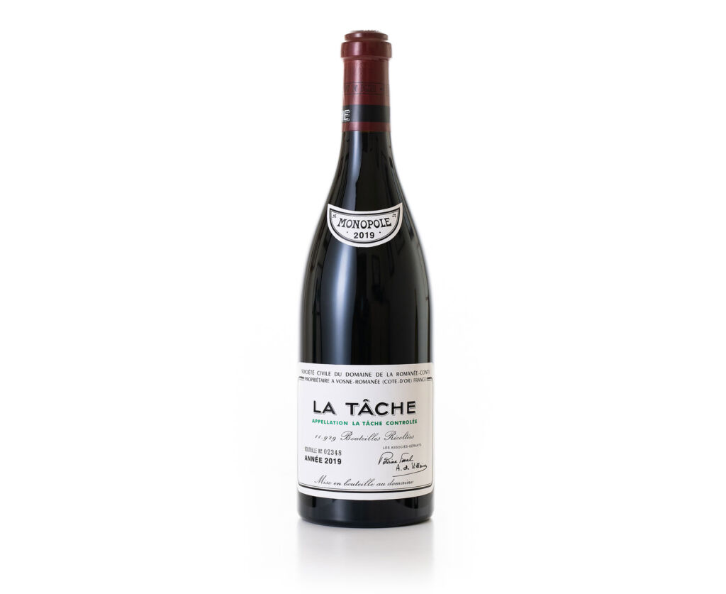 A bottle of the La Tâche, 2019 