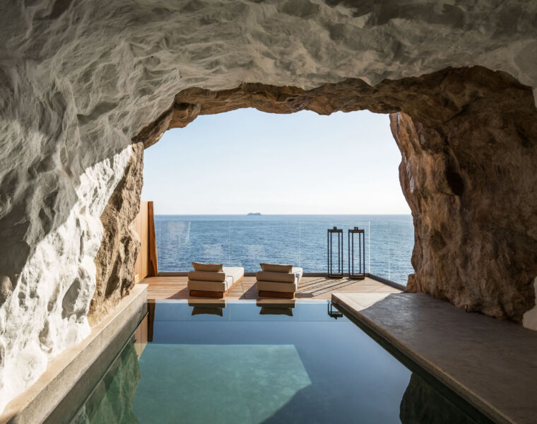 Inside the ACRO Suites Cave suite