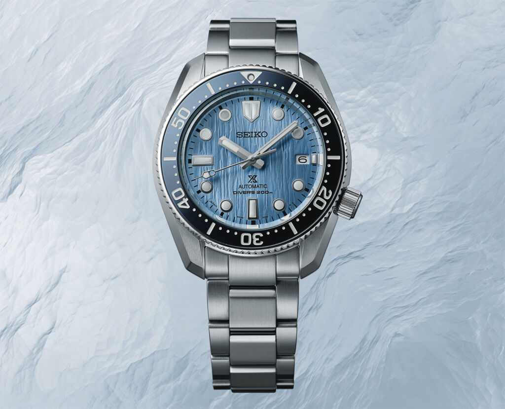 The Save The Ocean Watch in Steel with a Blue Dial