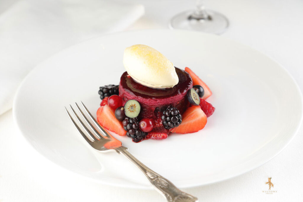 The delicious looking Summer pudding