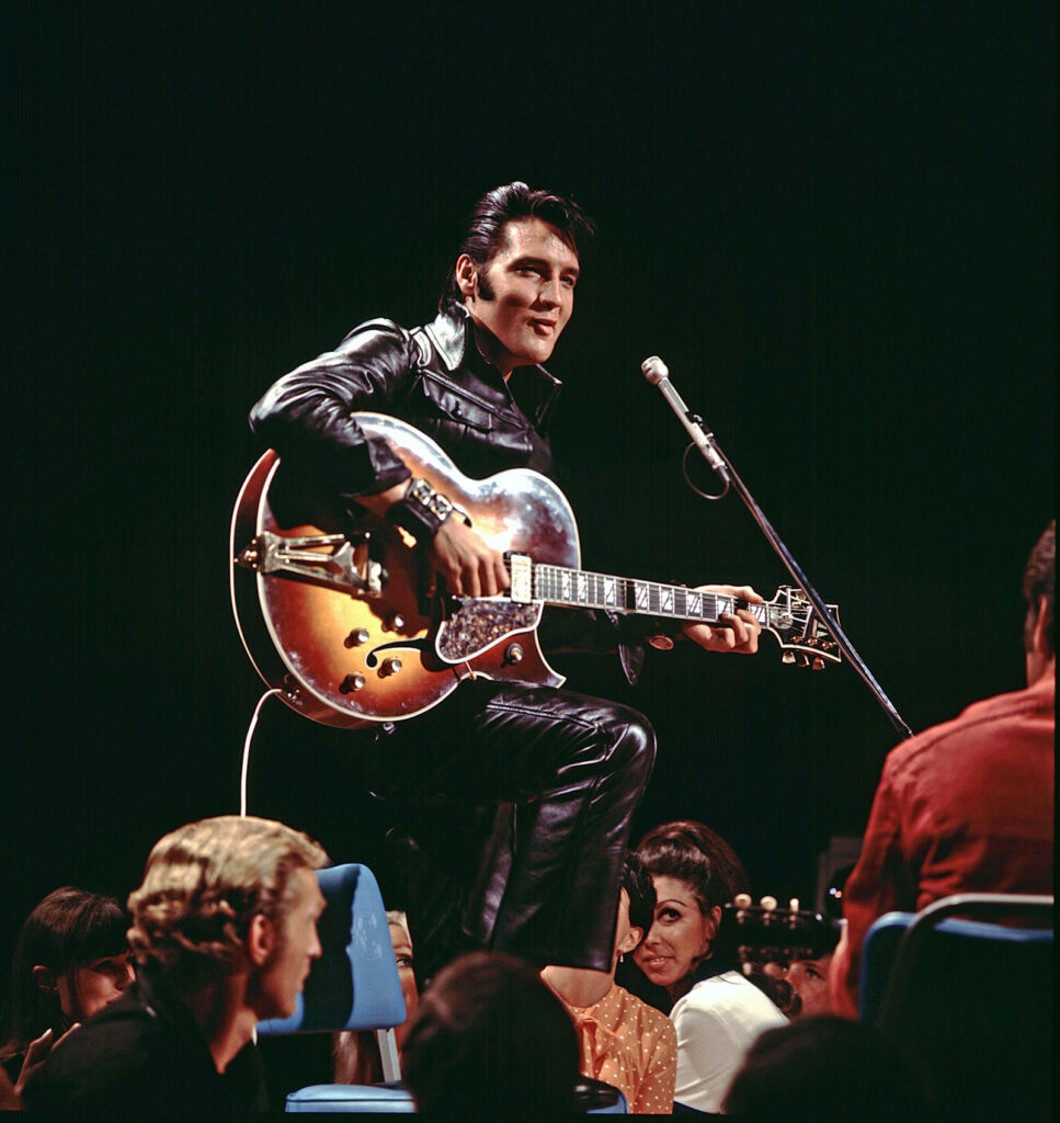 Elvis at his 1968 Comeback Special performance