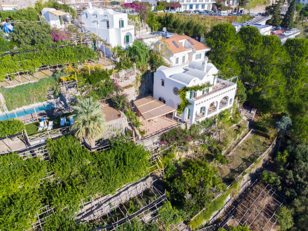 Aerial view of “Villas Della Marchesa” at Hotel Santa Caterina