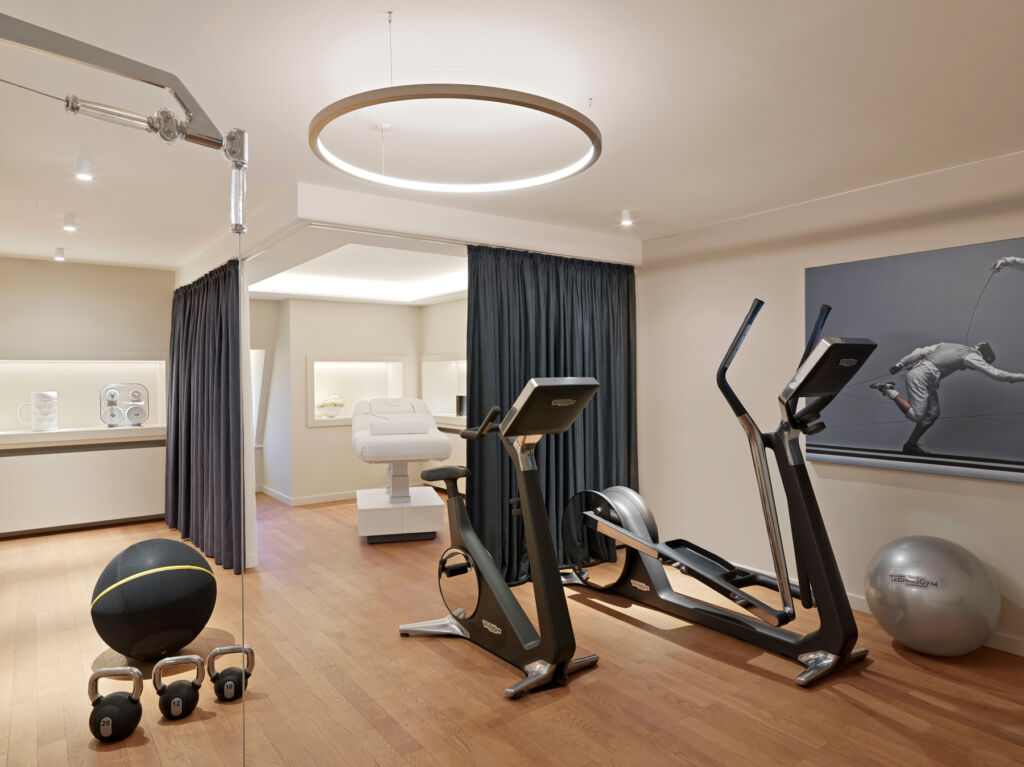 Inside the private gym