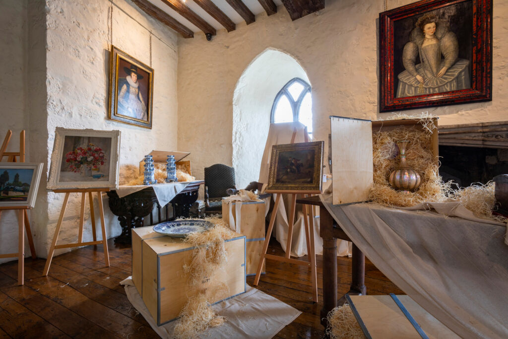 The private collection room at the castle
