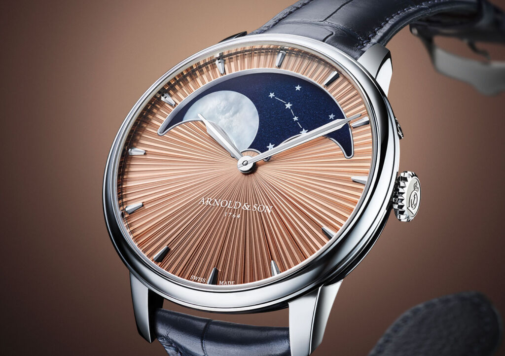 The Arnold & Son Perpetual Moon 41.5 Models in Red Gold or Platinum