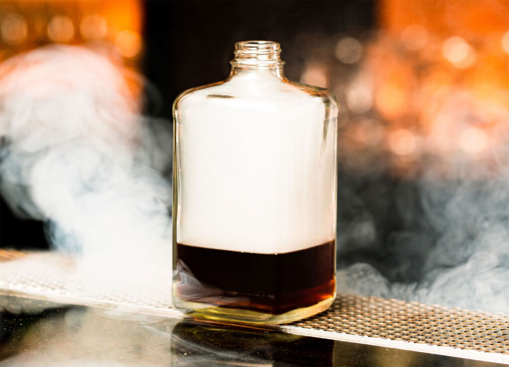 An example of one of the extraordinary smoking cocktails