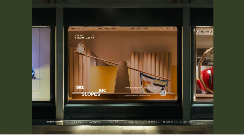 The interactive window display with a see-saw
