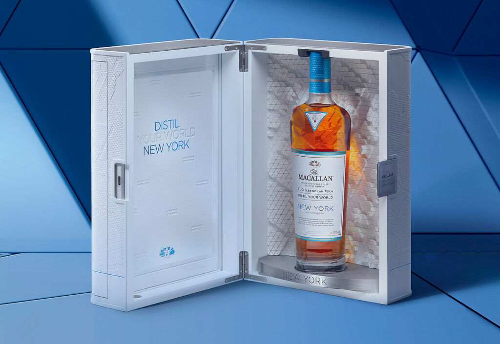 The Macallan Distil Your World New York Expression in its case