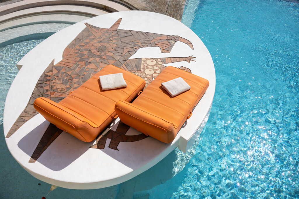 Hôtel Byblos Saint-Tropez's Luxury Lilo/Pool Float by Oliver James
