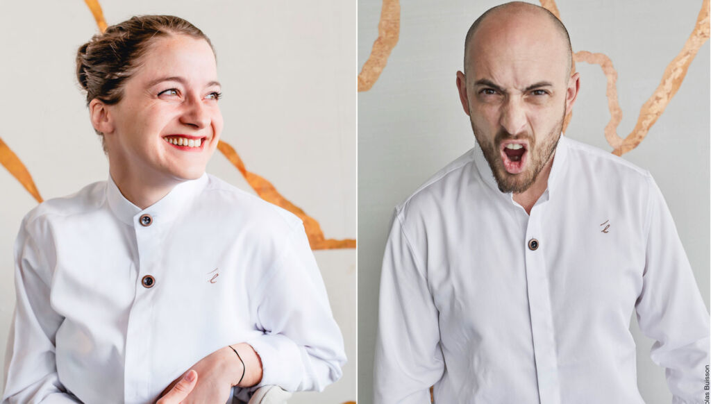 Chef Maxime Gilbert and Chef de Cuisine Heloise Fischbach