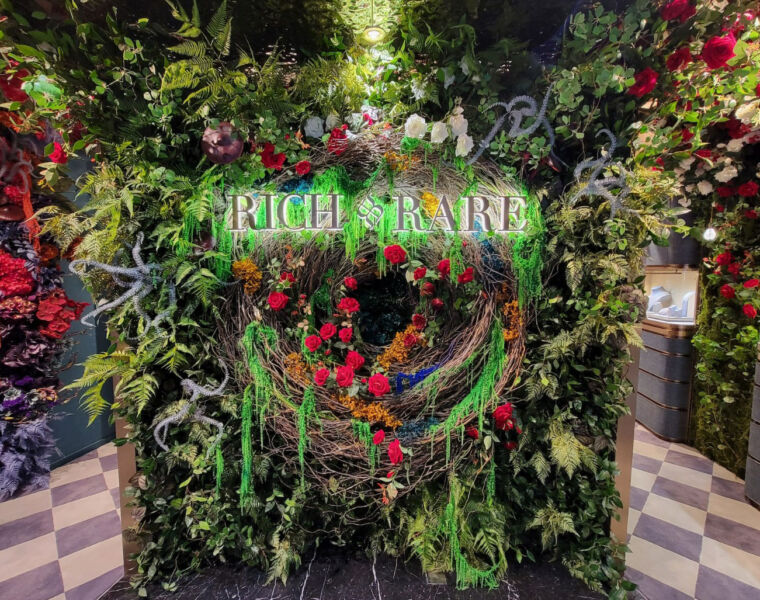 The entrance to RichandRare in Central District Hong Kong