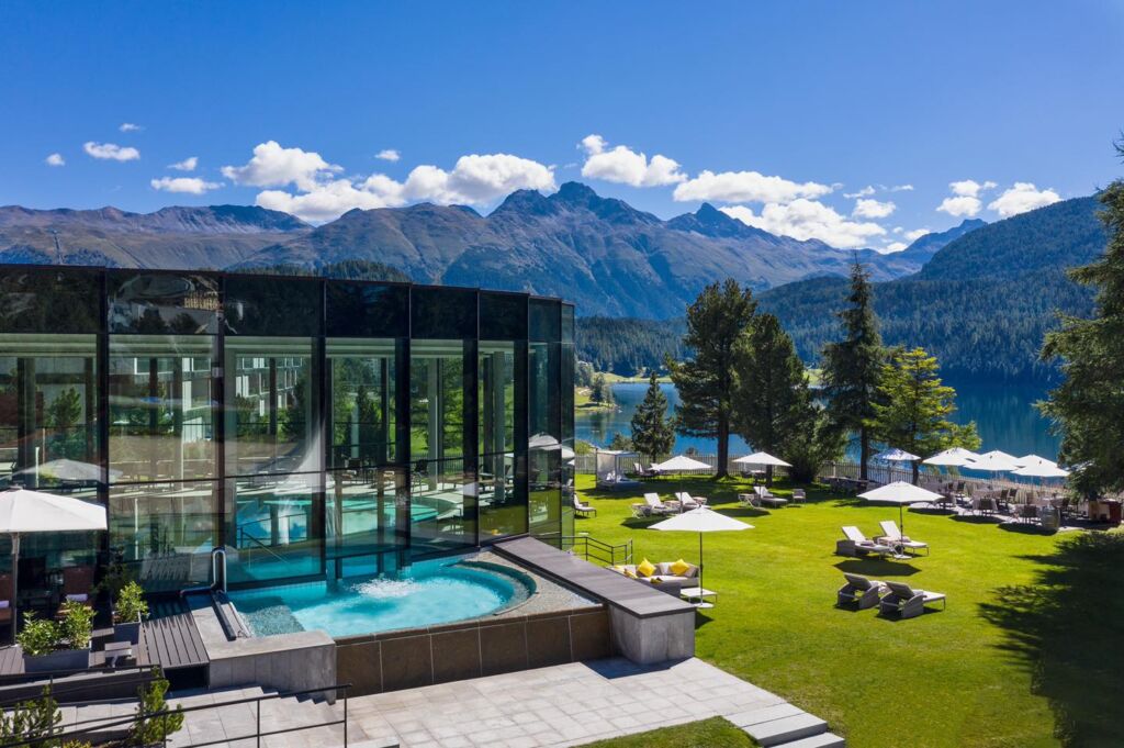 The spa facilities with its incredible views towards the mountains