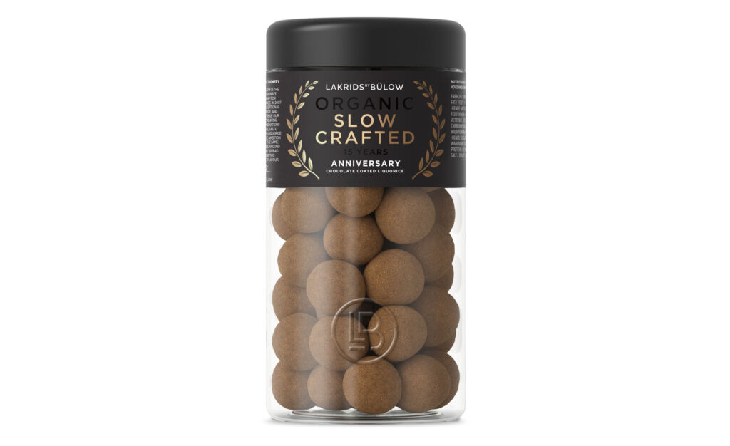 A jar of the Slow Crafted 15th Anniversary Edition