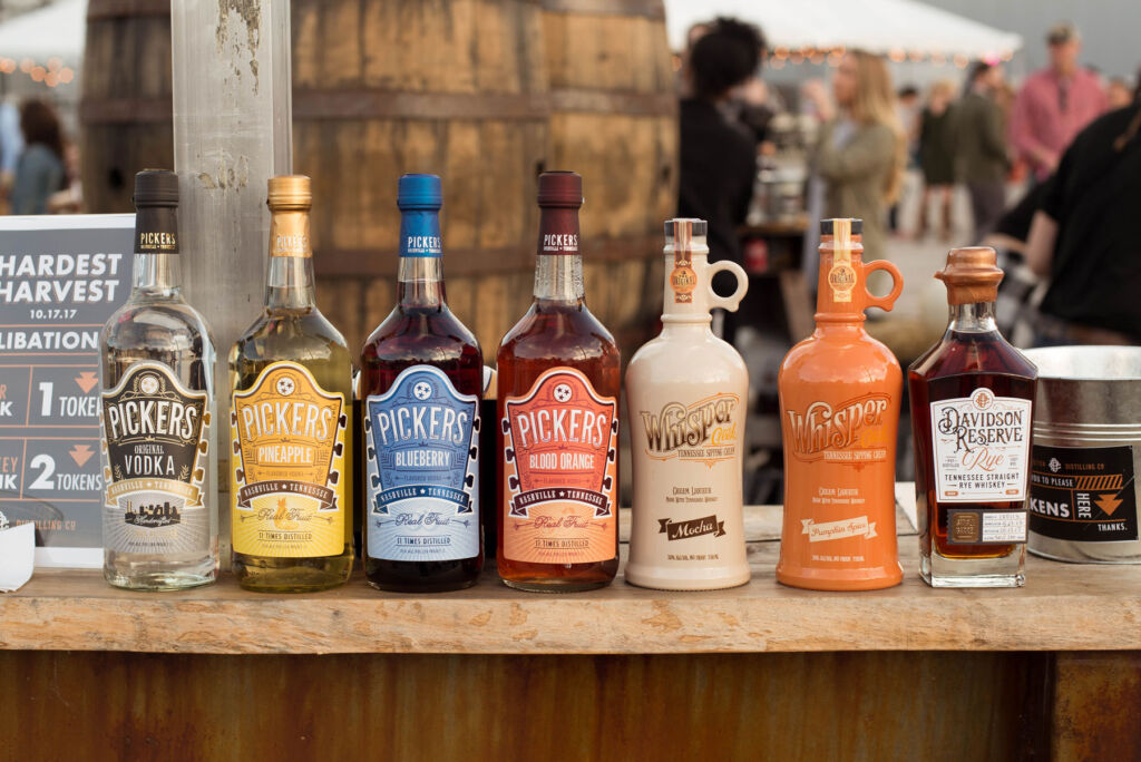 A selection of the bottles from Pennington Distillery
