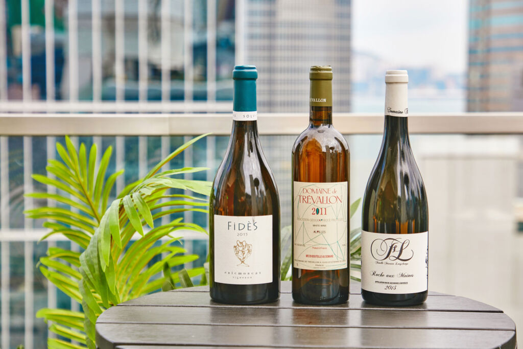 Three of the wines available for guests to enjoy during the Happy Hour