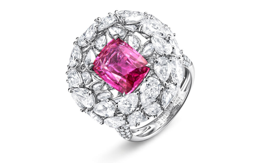 Elsa's spectacular diamond prosperity ring
