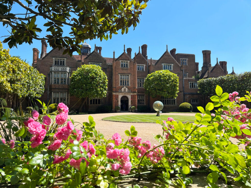 The exterior of Great Fosters in Surrey in Summer 2022