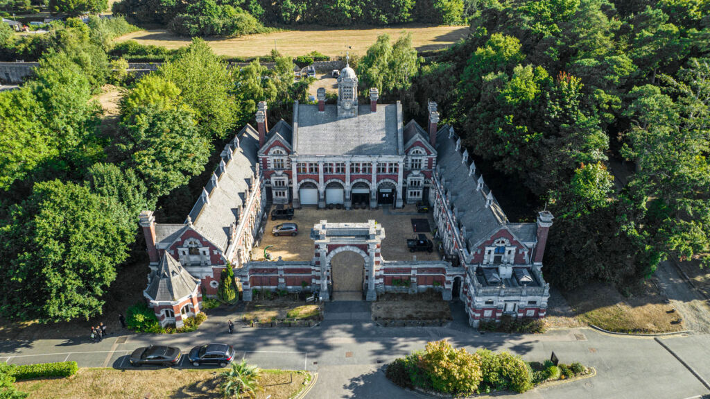 An aerial view of the Salomons Estate